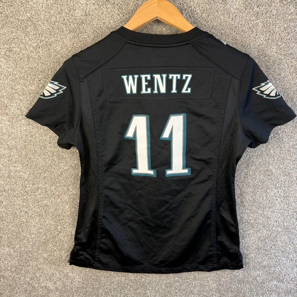 Nike Philadelphia‎ Eagles Carson Wentz Super Bowl LII Jersey Black Womens Medium